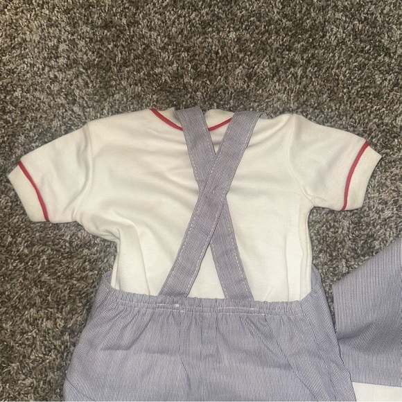 Vintage Doe-Spun Sail Boat Romper and Jacket 3-6 Months Summer Spring Vacation - Picture 7 of 11